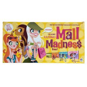 Mall Madness Milton Bradley 2004 Shopping Electronic Board Game New In Open Box